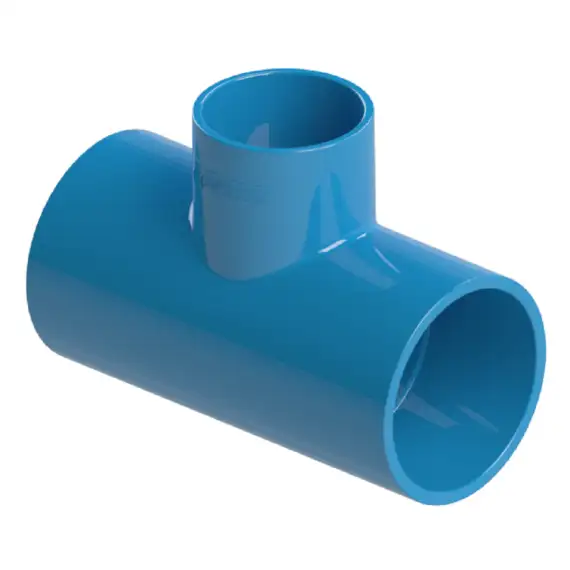 Tee Redução PVC Irrigação Soldável DN75 X DN50