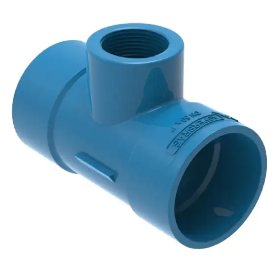 Tee Redução PVC Irrigação Soldável DN50 X 1