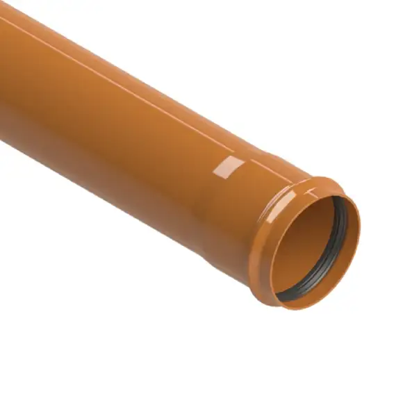 Tubo PVC Coletor Esgoto Ocre JEI DN100/DE110