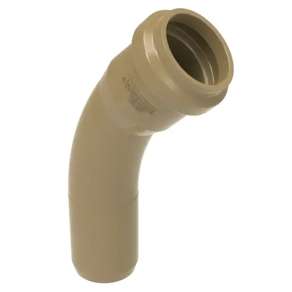 Curva 45° PVC Adutora PBA DN50/DE60 JE 1,0 MPa | Asperbras | Curva 45 ...