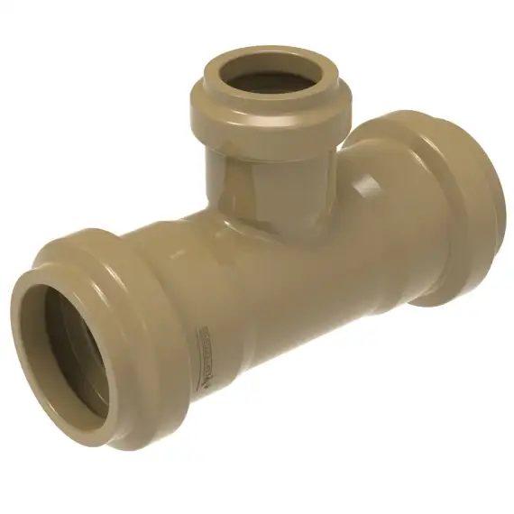 TEE REDUCAO PVC ADUTORA JE PBA DN100 X DN75 BBB | TEE REDUCAO PVC ...